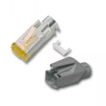 EFB RJ45-Hirose konektor samec STP, TM31 svetlosivý, 100 ks, 3-prvkový, Cat.6A