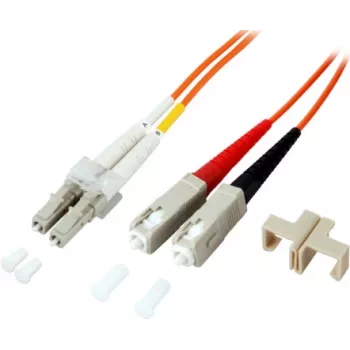 EFB-Elektronik duplexný jumper LC-SC 50/125 µm OM2 LSZH oranžový 2,0 mm 30 m
