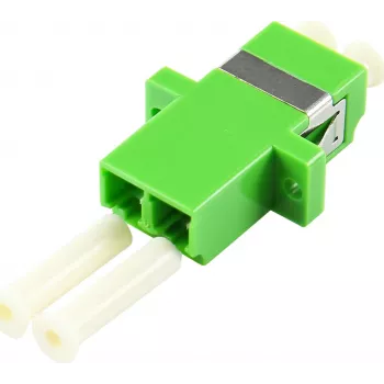 EFB Electronics LC duplex OM5 optická spojka, limetkovozelená, keramická objímka, SC simplex puzdro