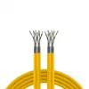 EFB Elektronik INFRALAN Cat.7A 1200 AWG23 S/FTP 2x4P CPR Cca žltý RAL1021 500 m