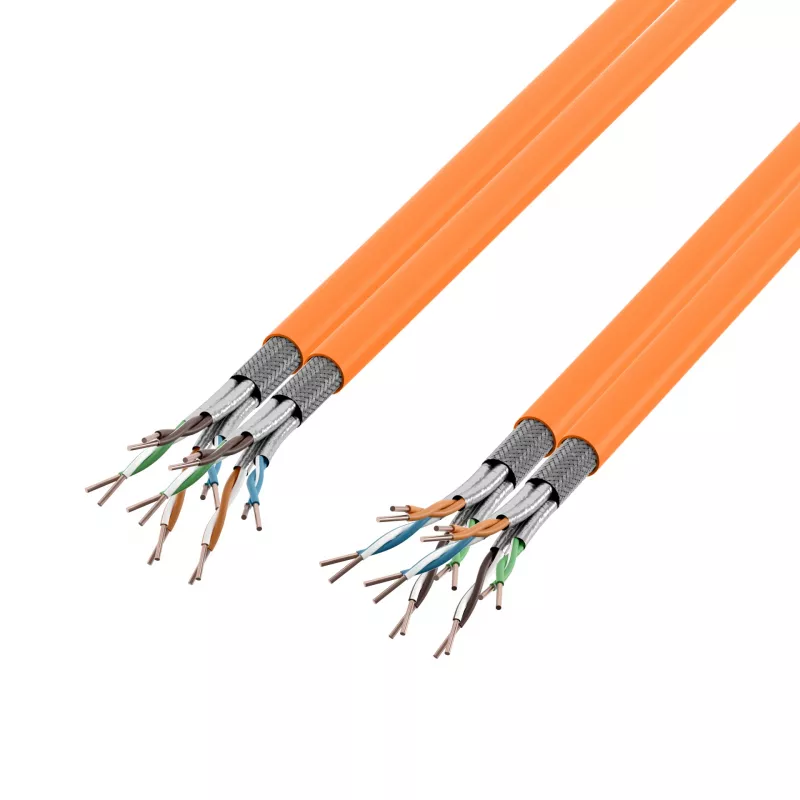 EFB Elektronik MK7100DX.500-CPR Cat7a S/FTP LSZH dátový kábel 500 m oranžový