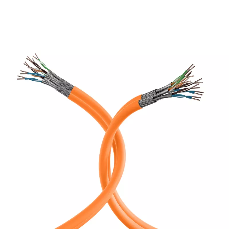 EFB Elektronik MK7100DX.500-CPR Cat7a S/FTP LSZH dátový kábel 500 m oranžový