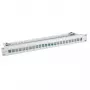 EFB Elektronik 19-palcový 24-portový 1U prázdny patch panel pre Keystone moduly, RAL7035 (svetlosivá)
