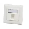 EFB Elektronik 1-portová rámová sada RAL 9010 pre všetky INFRALAN Keystone moduly - 1-port