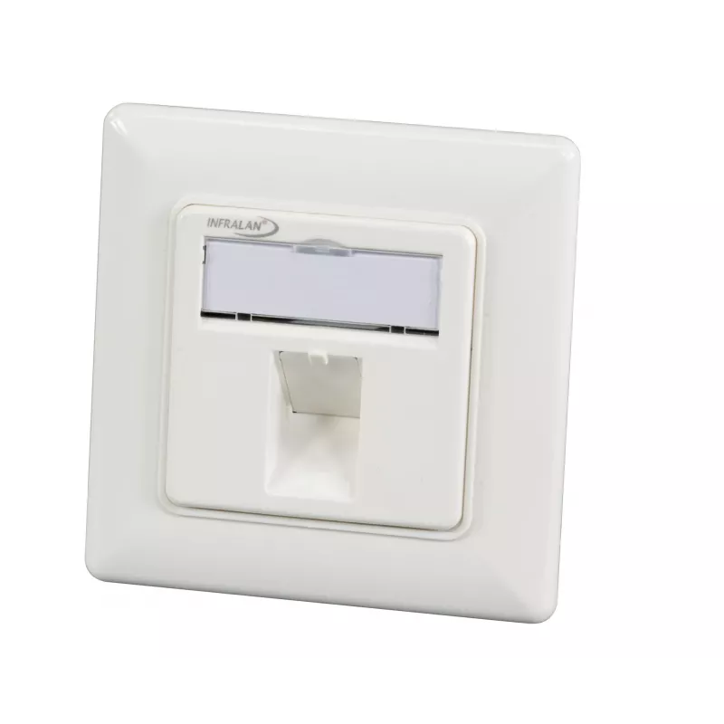 EFB Elektronik 1-portová rámová sada RAL 9010 pre všetky INFRALAN Keystone moduly - 1-port