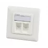 EFB Elektronik 1-portová rámová sada RAL 9010 pre všetky INFRALAN Keystone moduly - 1-port