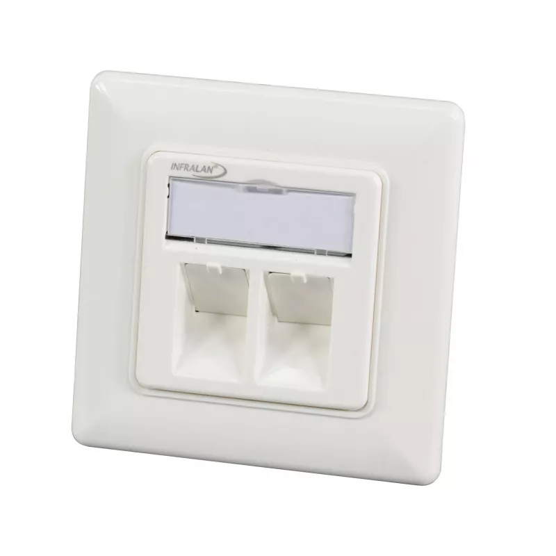 EFB Elektronik 1-portová rámová sada RAL 9010 pre všetky INFRALAN Keystone moduly - 1-port