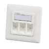 EFB Elektronik 1-portová rámová sada RAL 9010 pre všetky INFRALAN Keystone moduly - 1-port