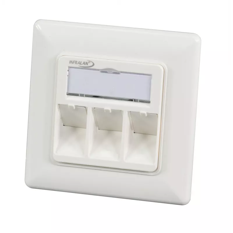 EFB Elektronik 1-portová rámová sada RAL 9010 pre všetky INFRALAN Keystone moduly - 1-port