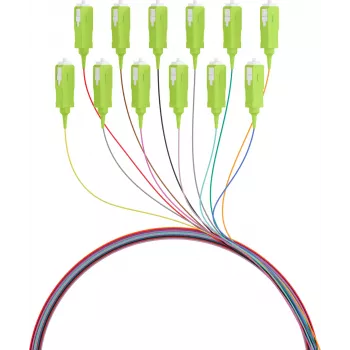 EFB Electronics Fibre Pigtail SC 50/125 OM5 12-farebná sada 2m - sada kábel/adaptér - Singlemode alebo Multimode