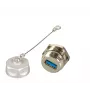 EFB Elektronik USB 3.0 IP67 priechodná spojka Type-A konektor samica / Type-A konektor samica
