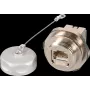 EFB Elektronik IP67 zabudovateľná zásuvka M25 RJ45 Cat.6A E-20070 pre Cat.5/6/7 káble
