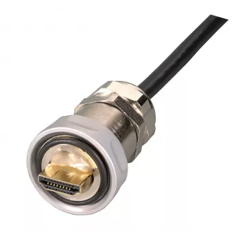 EFB IP67 káblová priechodka, M25, HDMI Type-A konektor samec na HDMI Type-A konektor samec, 1,0 m