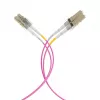 EFB Elektronik IPL-DF-LCULCU-4-0050 optický patch kábel, 0,5 m, OM4, LC Duplex, Aqua