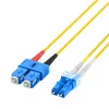 EFB Elektronik IPL-DF-LCUSCU-2-0050 OS2 Duplex patch kábel LC/UPC na SC/UPC 0,5 m žltá LSZH