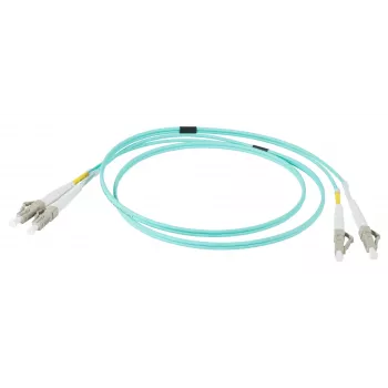 EFB Elektronik IPL-DR-LCULCU-3-0200 optický patch kábel, 2 m, OM3, LC/UPC na LC/UPC, Duplex, Aqua