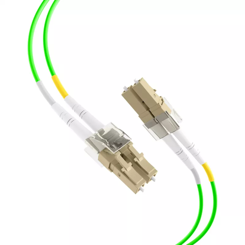 EFB Elektronik IPL-DR-LCULCU-5-0500 optický patch kábel, OM5, LC/UPC na LC/UPC, 5 m, LSZH, limetkovozelená