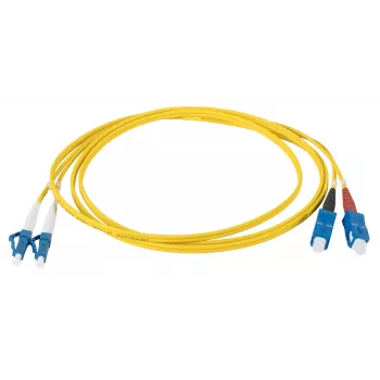 EFB Elektronik IPL-DR-LCUSCU-2-0050 optický patch kábel, OS2, LC-SC, 0,5 m, žltý