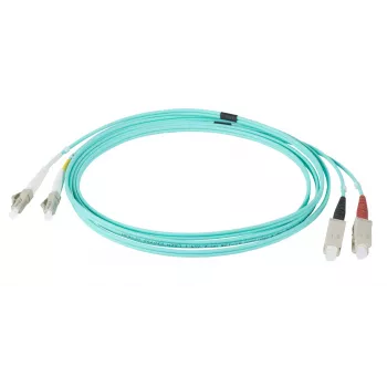 EFB Elektronik IPL-DR-LCUSCU-3-0150 Duplex OM3 optický patch kábel LC na SC 1,5 m Aqua