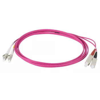 EFB Elektronik IPL-DR-LCUSCU-4-0750 vláknový patch kábel, 7,5 m, OM4, LC na SC, duplex, LSZH