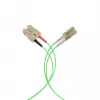 EFB Elektronik IPL-DR-LCUSCU-5-0050 vláknový patch kábel, 0,5 m, OM5, LC na SC, duplex, LSZH, limetkovozelená