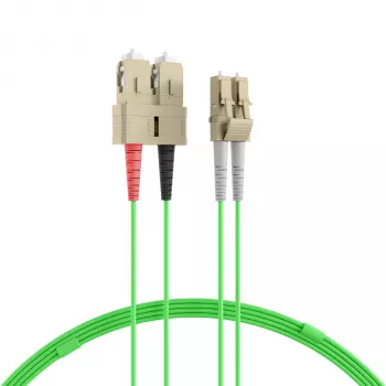 EFB Elektronik IPL-DR-LCUSCU-5-0500 vláknový patch kábel, OM5, LC-SC, 5 m, LSZH, limetkovozelená