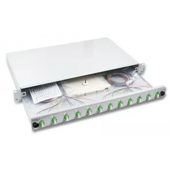 EFB Electronics rozšíriteľná zváracá krabica LC 12 pigtailov offset 6 spojok OM3
