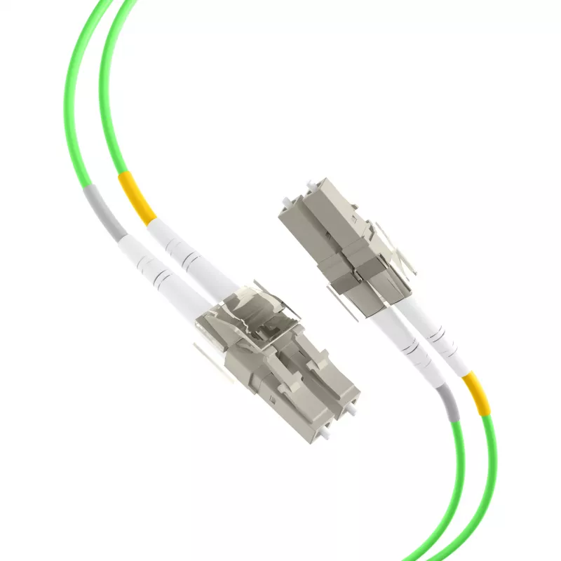 EFB duplex patch kábel LC-LC OM5 1,5m LSZH 2mm limetkovozelená