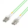 EFB duplex patch kábel LC-LC OM5 1,5m LSZH 2mm limetkovozelená