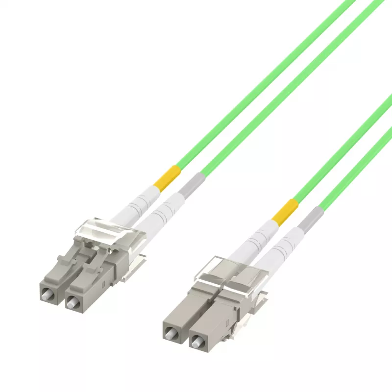 EFB duplex patch kábel LC-LC OM5 1,5m LSZH 2mm limetkovozelená