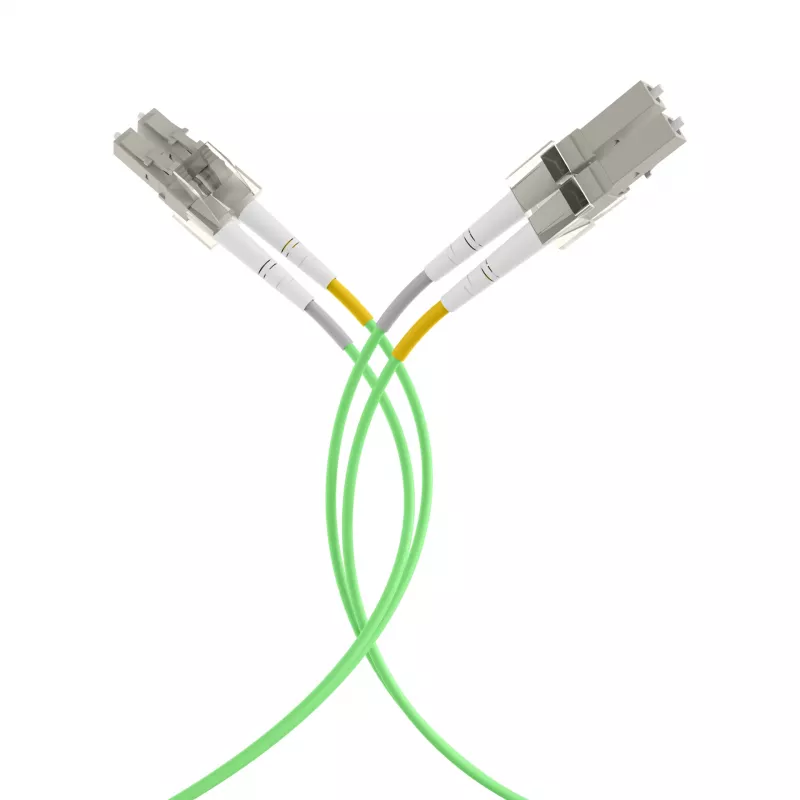 EFB duplex patch kábel LC-LC OM5 1,5m LSZH 2mm limetkovozelená