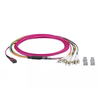 EFB-Elektronik MTP-F/LC 8-vláknový maticový patch kábel OM4, LSZH, erika fialový, 10m