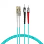 EFB Elektronik O0313.35 vláknový patch kábel, OM3, 35 m, LC-ST, duplex, LSZH, aqua