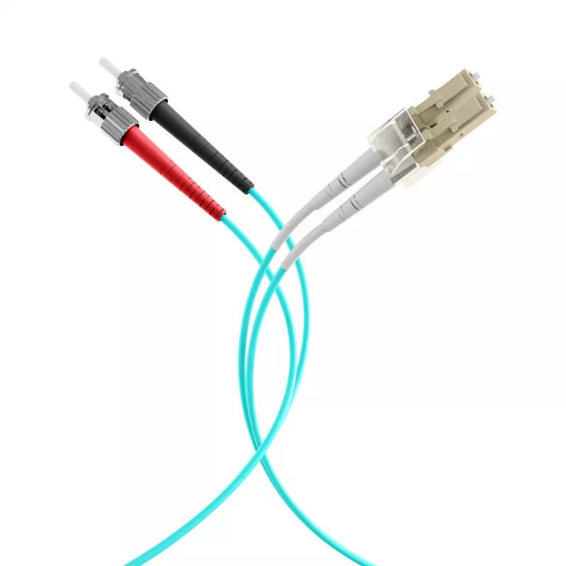 EFB Elektronik O0313.35 vláknový patch kábel, OM3, 35 m, LC-ST, duplex, LSZH, aqua