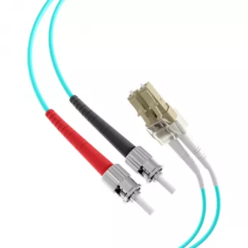 EFB Elektronik O0313.40 vláknový patch kábel, OM3, 40 m, LC-ST, aqua