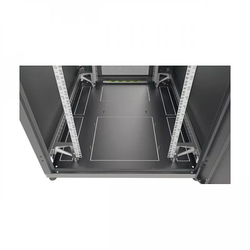 EFB Elektronik PRO 42U 19 inch serverová skriňa sieťový rozvádzač jet black RAL 9005 800x1000mm