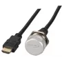 EFB Elektronik IP67 HDMI panelová zásuvka, M25, HDMI A-A samica-samec, servisný port, záchytné lanko, 1,0 m