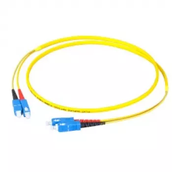 EFB-Elektronik Duplex Jumper SC-SC 9/125µm OS2 LSZH plochý twin 3x5mm žltý 40m