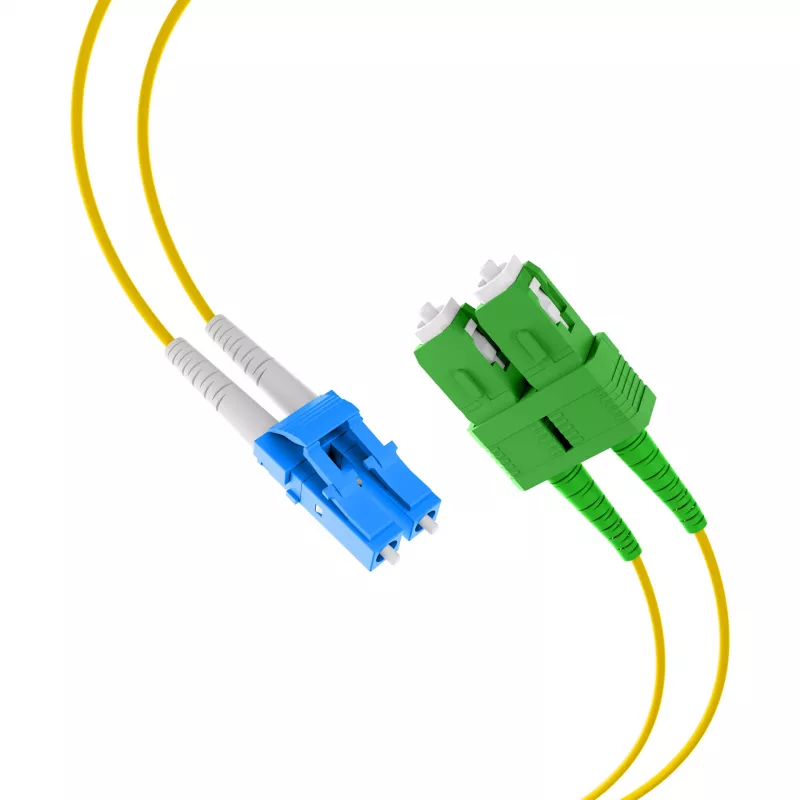 EFB Elektronik duplex jumper LC-SC/APC 9/125µm OS2 LSZH žltý 2,0mm 35m
