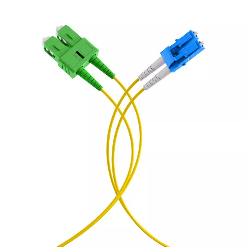 EFB Elektronik duplex jumper LC-SC/APC 9/125µm OS2 LSZH žltý 2,0mm 35m