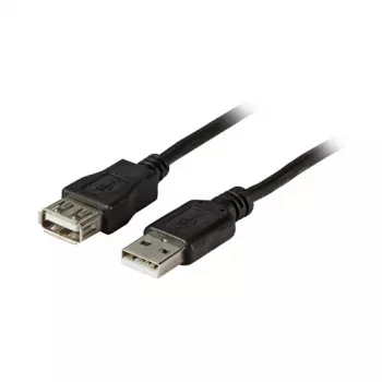 EFB Elektronik USB 2.0 predlžovací kábel A-A konektor samec na konektor samica 1,8m čierny Classic