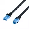 EFB K8109SW.1.5 patch kábel U/UTP Cat.6A 1,5 m čierny