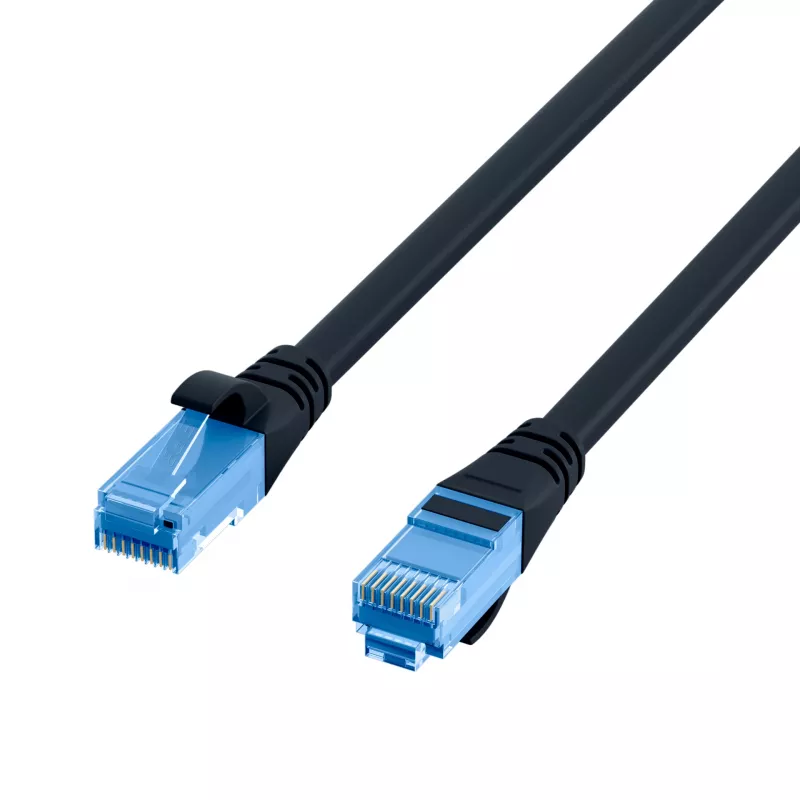 EFB K8109SW.1.5 patch kábel U/UTP Cat.6A 1,5 m čierny