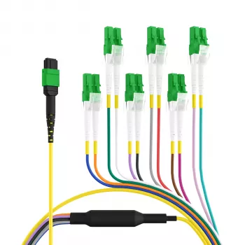 EFB Elektronik MTPF12LCAPC-1 - 1 m - OS2 - MTP - 12x LC optický rozbočovací kábel