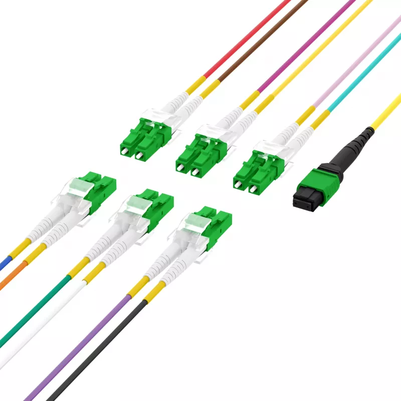 EFB Elektronik MTPF12LCAPC-5 - 5 m - OS2 - MTP - 12x LC optický rozbočovací kábel