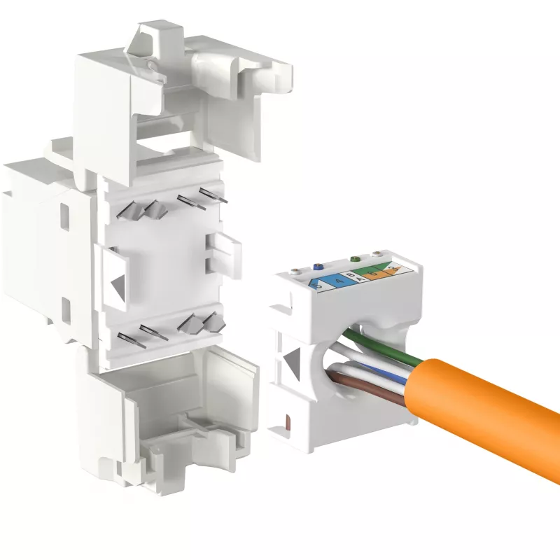 EFB Elektronik RJ45 Keystone UTP Cat.6A 500MHz Component Certified - sieťový - video/analógový