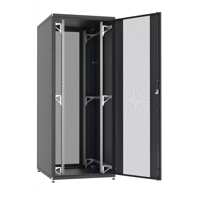 EFB Elektronik PRO 42HE serverový rack 800x1000 mm svetlosivý RAL7035 perforované dvojité dvere vpredu/vzadu