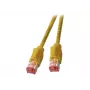 EFB Elektronik RJ45 patch kábel Cat.6A S/FTP LSZH Draka UC900 TM21 žltý 0,25m