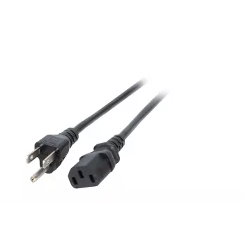 EFB EK490.1,8V2 napájací kábel, Japonsko typ B na IEC C13, 1,8 m, čierny