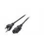EFB EK490.1,8V2 napájací kábel, Japonsko typ B na IEC C13, 1,8 m, čierny